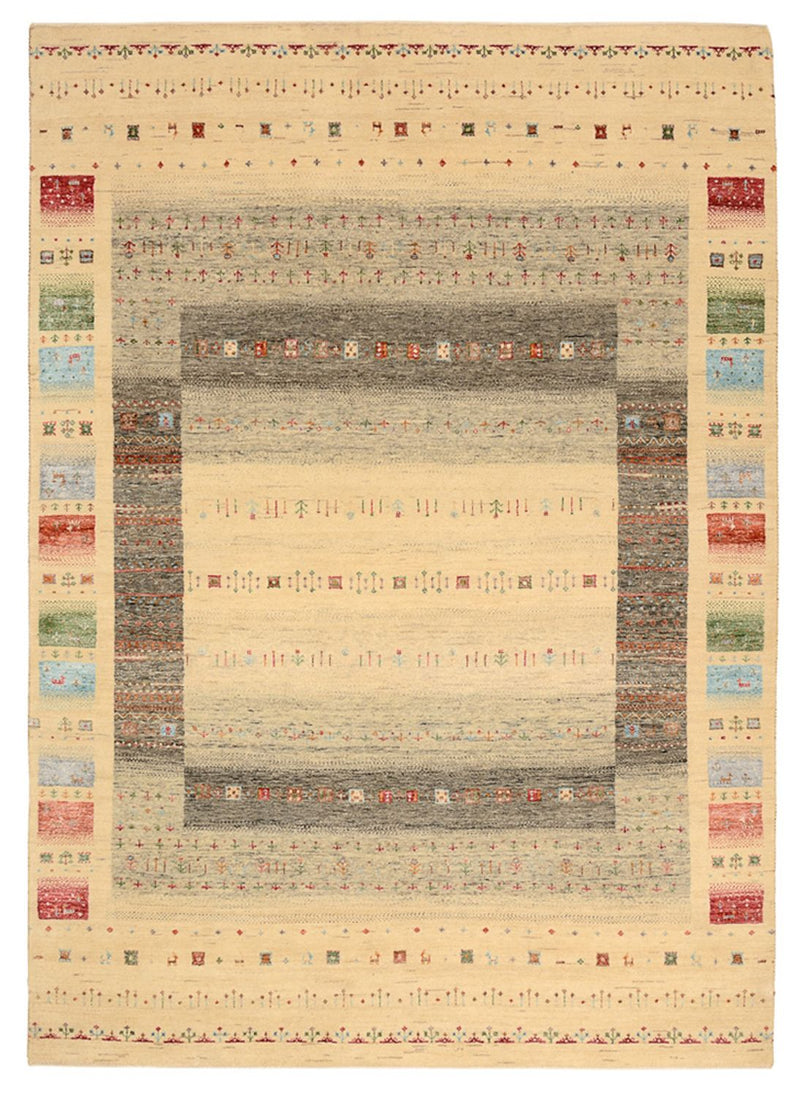 Gabbeh-mattan - Loribaft Indus - 243 x 171 cm - flerfärgad