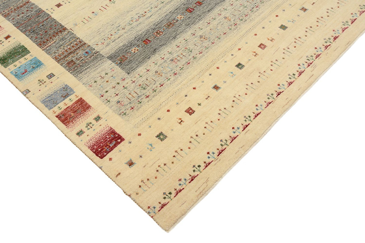 Gabbeh-mattan - Loribaft Indus - 243 x 171 cm - flerfärgad