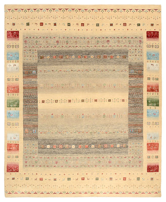 Gabbeh-mattan - Loribaft Indus - 252 x 203 cm - flerfärgad