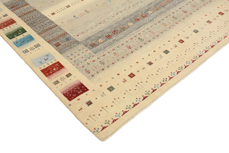 Gabbeh-mattan - Loribaft Indus - 252 x 203 cm - flerfärgad