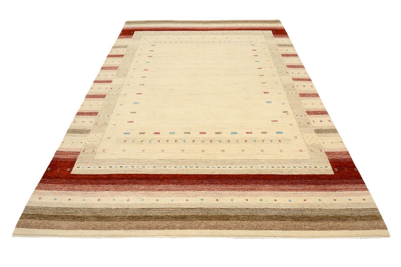 Gabbeh-mattan - Loribaft Indus - 296 x 203 cm - ljusbeige
