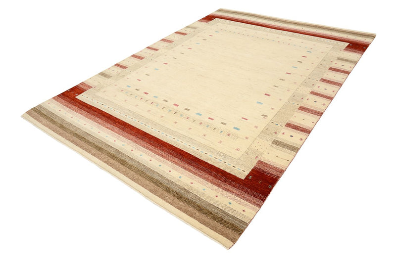 Gabbeh-mattan - Loribaft Indus - 296 x 203 cm - ljusbeige