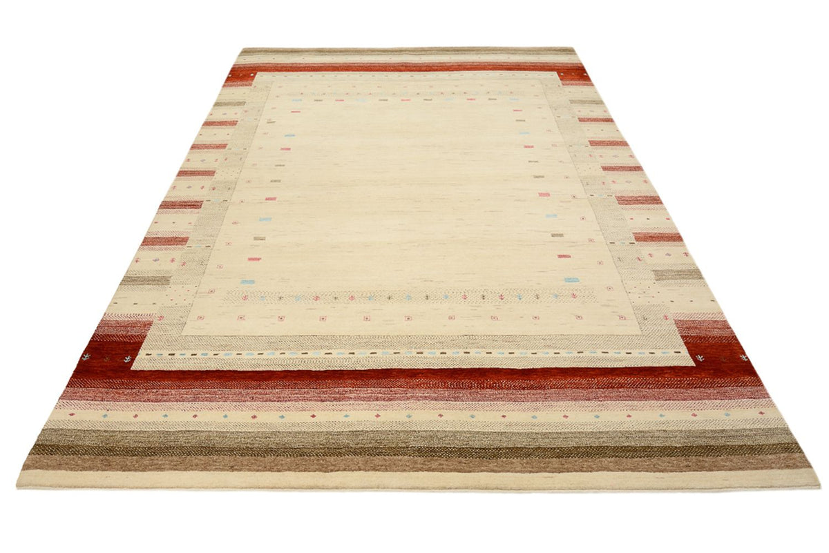 Gabbeh-mattan - Loribaft Indus - 296 x 203 cm - ljusbeige