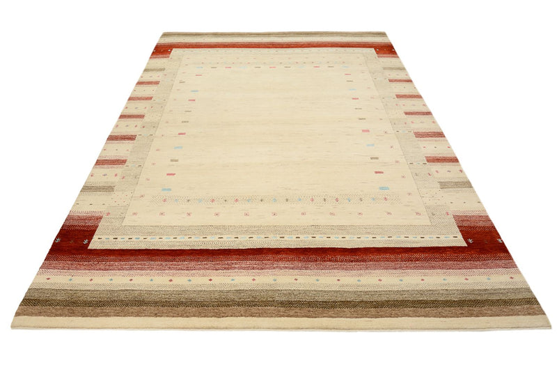 Gabbeh-mattan - Loribaft Indus - 296 x 203 cm - ljusbeige