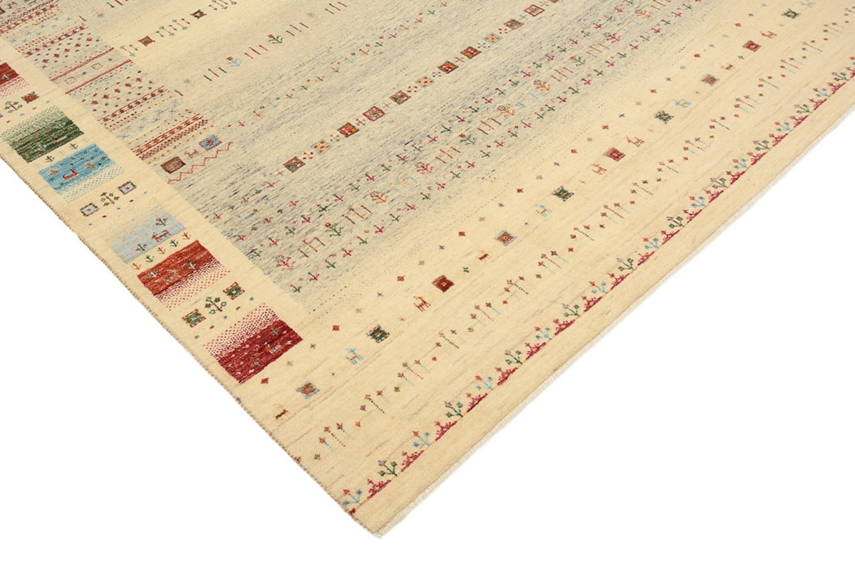 Gabbeh-mattan - Loribaft Indus - 241 x 172 cm - mörk beige