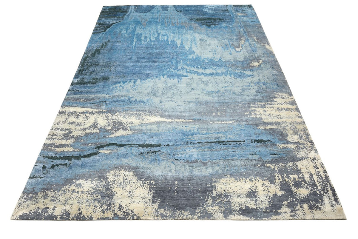 Designermatta - 430 x 306 cm - mörkblå
