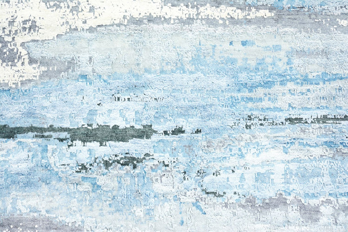 Designermatta - 430 x 306 cm - mörkblå