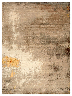 Designermatta - 367 x 270 cm - mörk beige