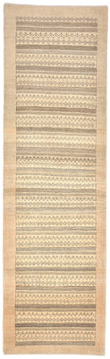 Runner Gabbeh-matta - Loribaft Persian - 297 x 85 cm - sand