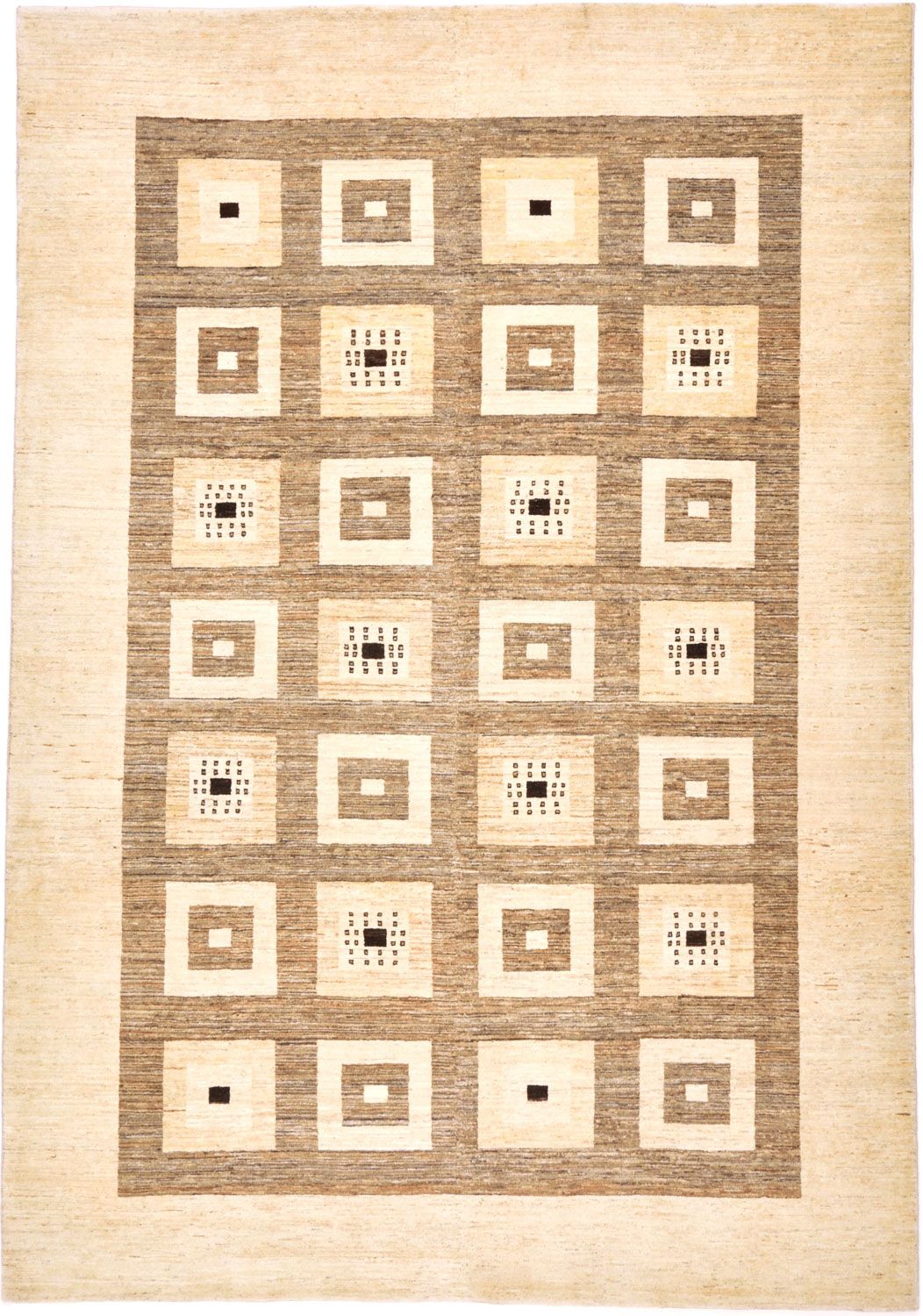 Gabbeh-matta - Loribaft Persian - 379 x 264 cm - ljusbrun