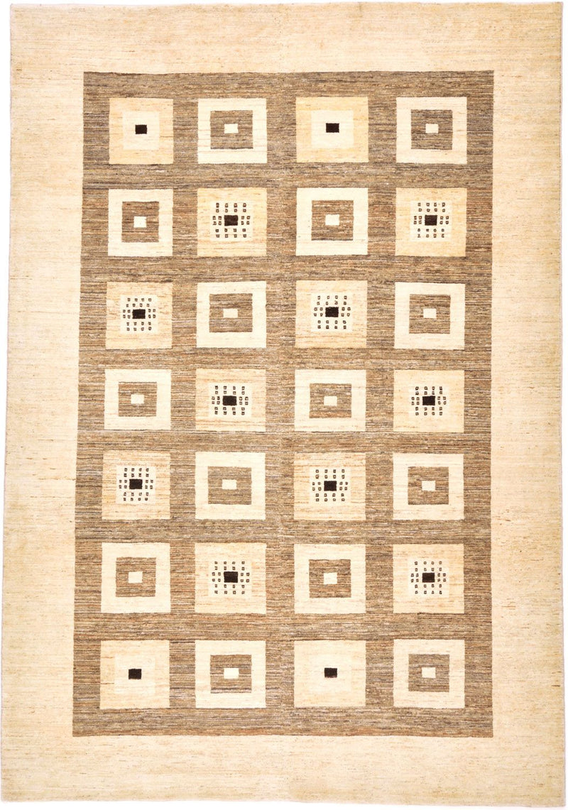 Gabbeh-matta - Loribaft Persian - 379 x 264 cm - ljusbrun