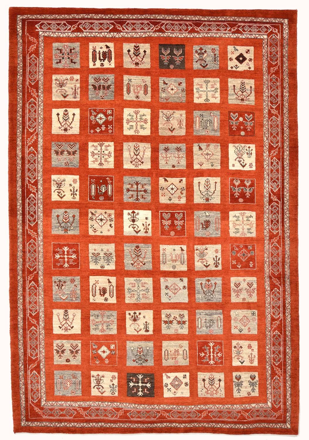 Gabbeh-matta - Loribaft Persian - 258 x 173 cm - röd
