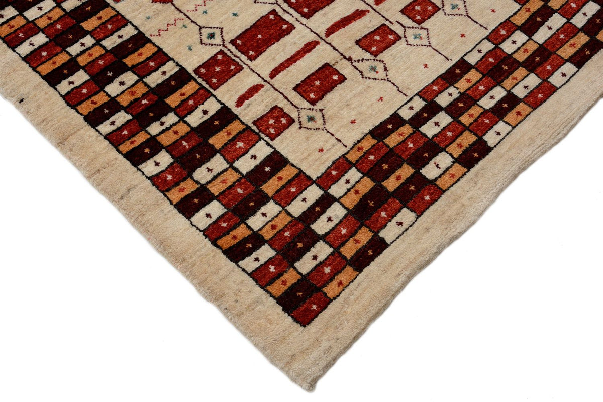 Runner Gabbeh-matta - Loribaft Persian - 391 x 88 cm - flerfärgad