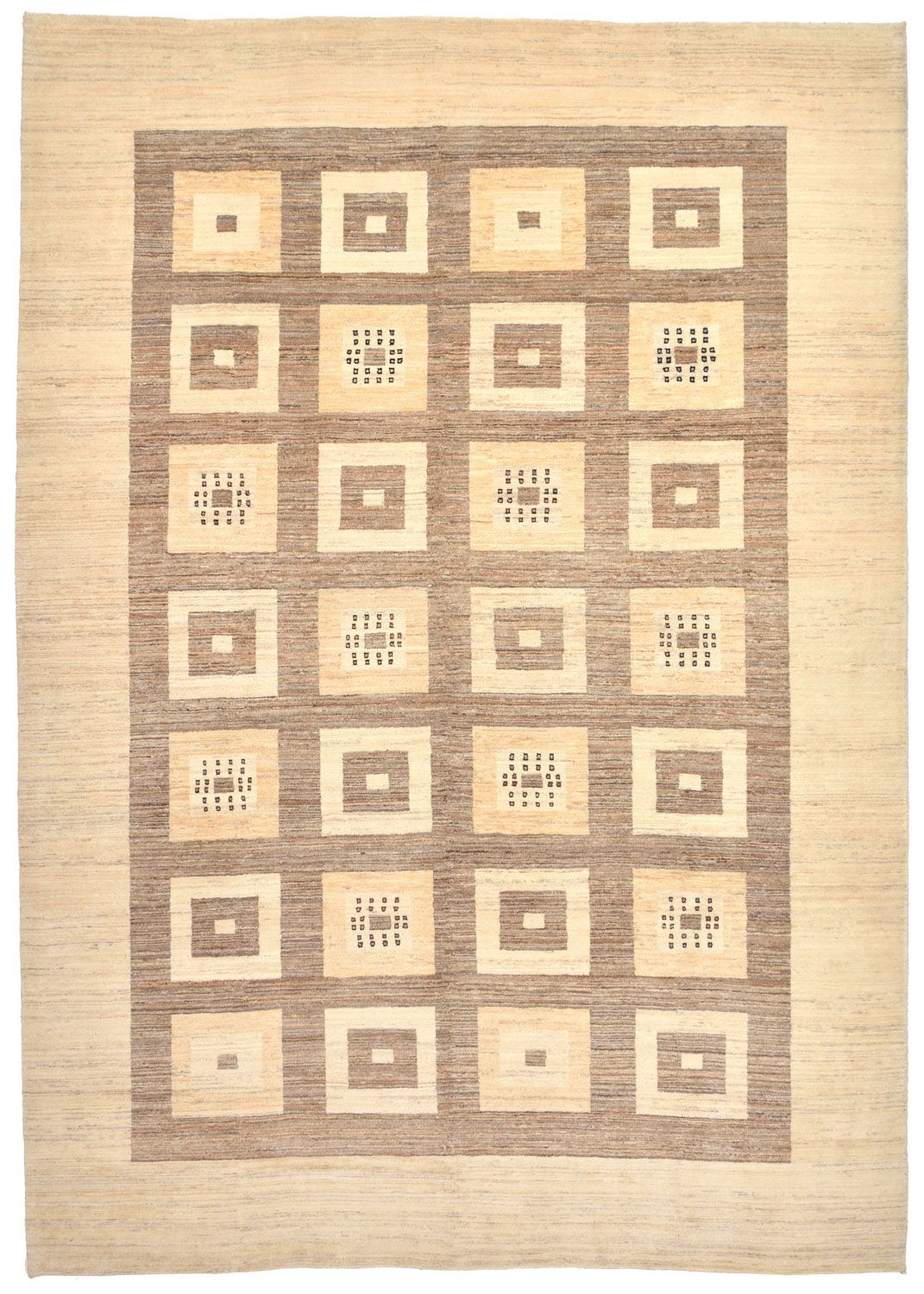 Gabbeh-matta - Loribaft Persian - 384 x 265 cm - ljusbrun