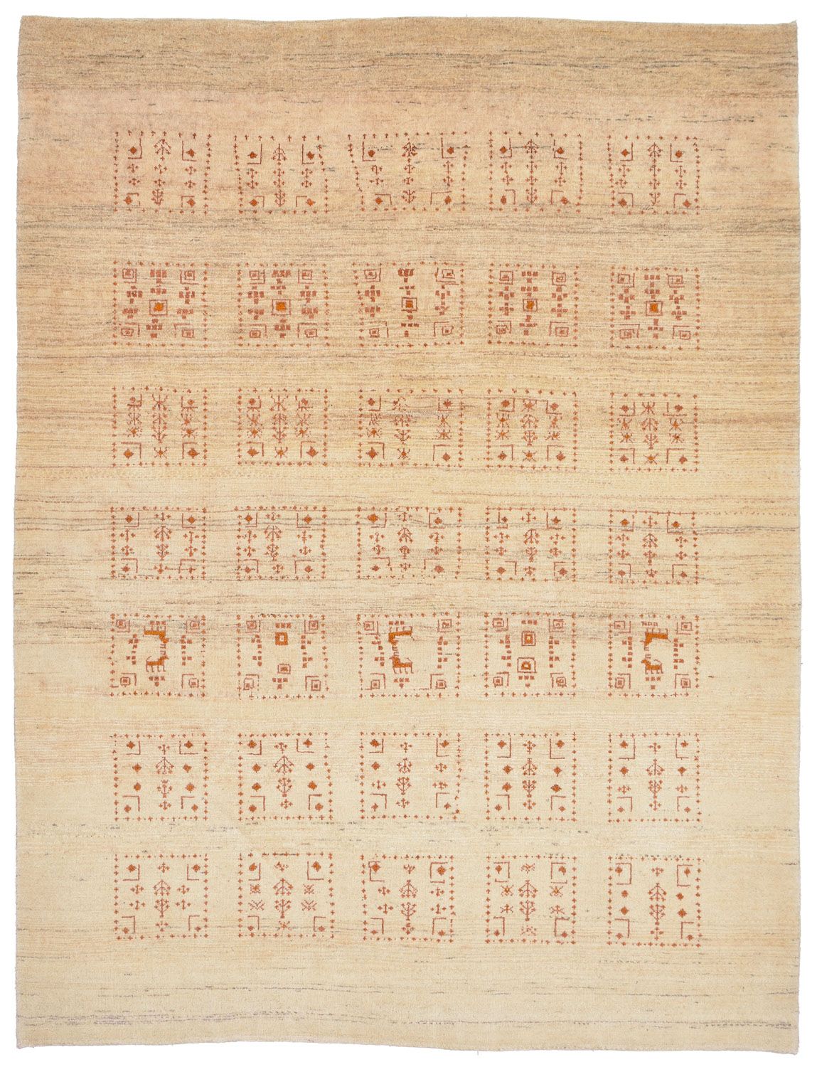 Gabbeh-matta - Loribaft Persian - 198 x 148 cm - natur