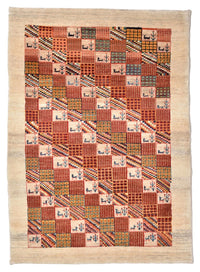 Gabbeh-matta - Loribaft Persian - 142 x 101 cm - röd