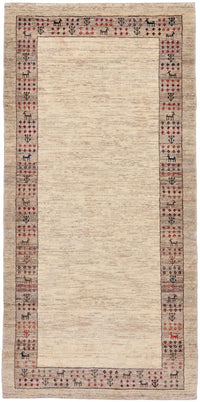 Runner Gabbeh-matta - Loribaft Persian - 176 x 84 cm - sand