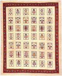 Gabbeh-matta - Loribaft Persian - 326 x 261 cm - röd