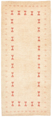 Runner Gabbeh-matta - Loribaft Persian - 201 x 85 cm - beige