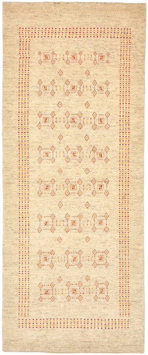 Runner Gabbeh-matta - Loribaft Persian - 195 x 79 cm - beige