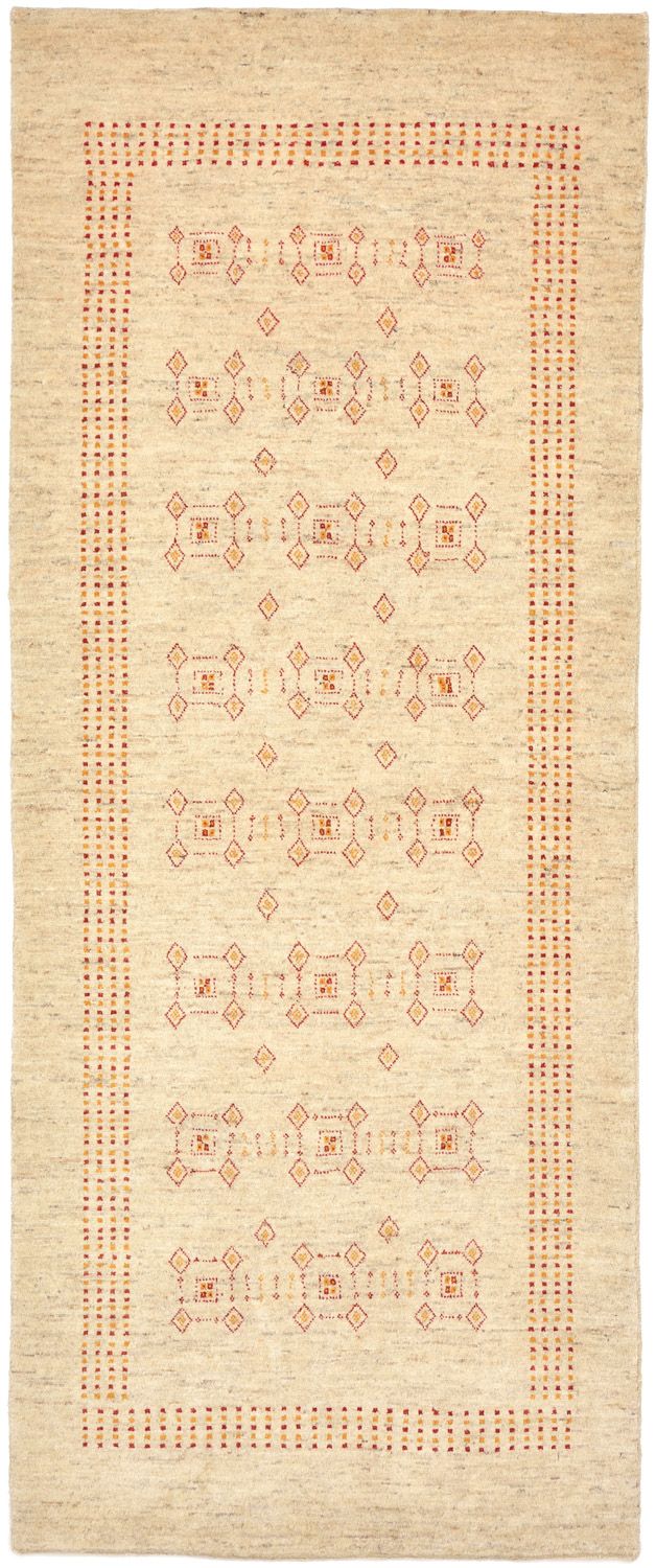 Runner Gabbeh-matta - Loribaft Persian - 195 x 79 cm - beige