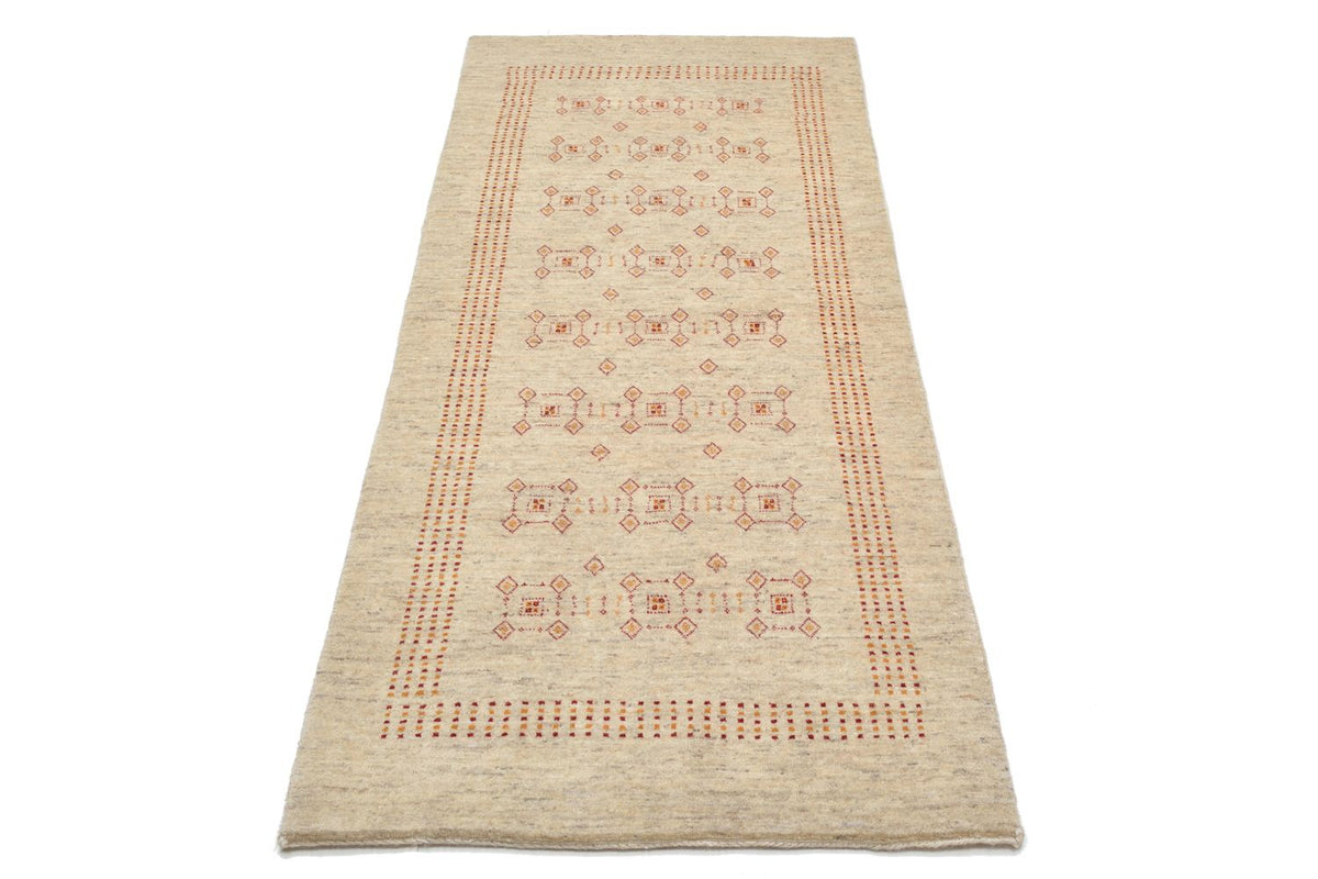 Runner Gabbeh-matta - Loribaft Persian - 195 x 79 cm - beige
