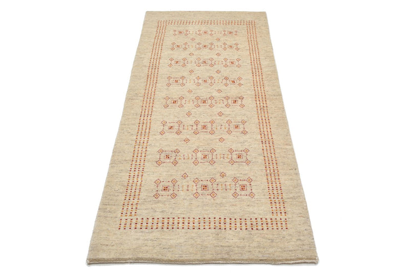 Runner Gabbeh-matta - Loribaft Persian - 195 x 79 cm - beige