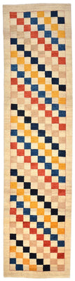 Runner Gabbeh-matta - Loribaft Persian - 381 x 93 cm - flerfärgad