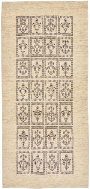 Runner Gabbeh-matta - Loribaft Persian - 192 x 87 cm - sand