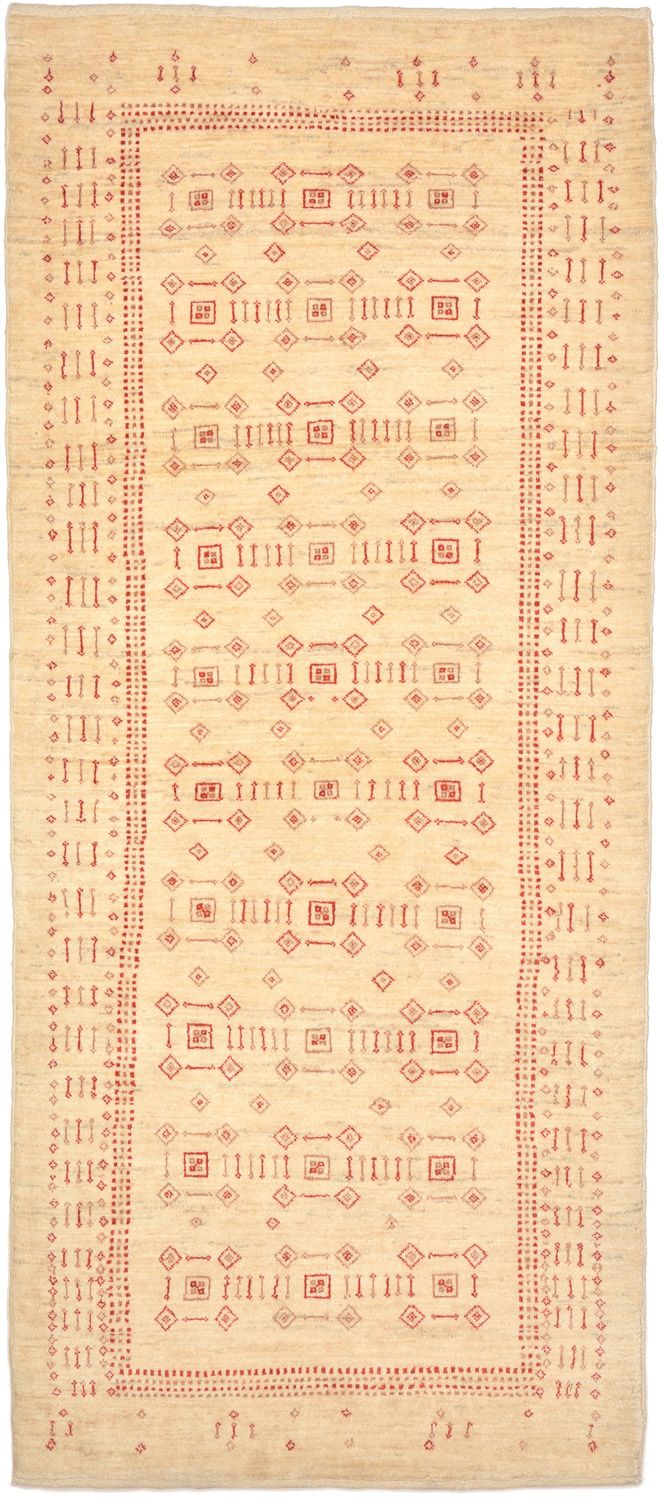 Runner Gabbeh-matta - Loribaft Persian - 195 x 85 cm - beige