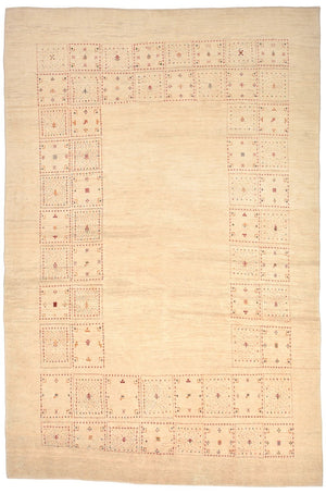 Gabbeh-matta - Loribaft Persian - 299 x 202 cm - natur