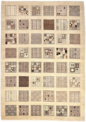 Gabbeh-matta - Loribaft Persian - 296 x 206 cm - ljusbrun