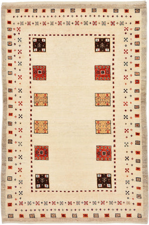 Gabbeh-matta - Loribaft Persian - 127 x 84 cm - flerfärgad