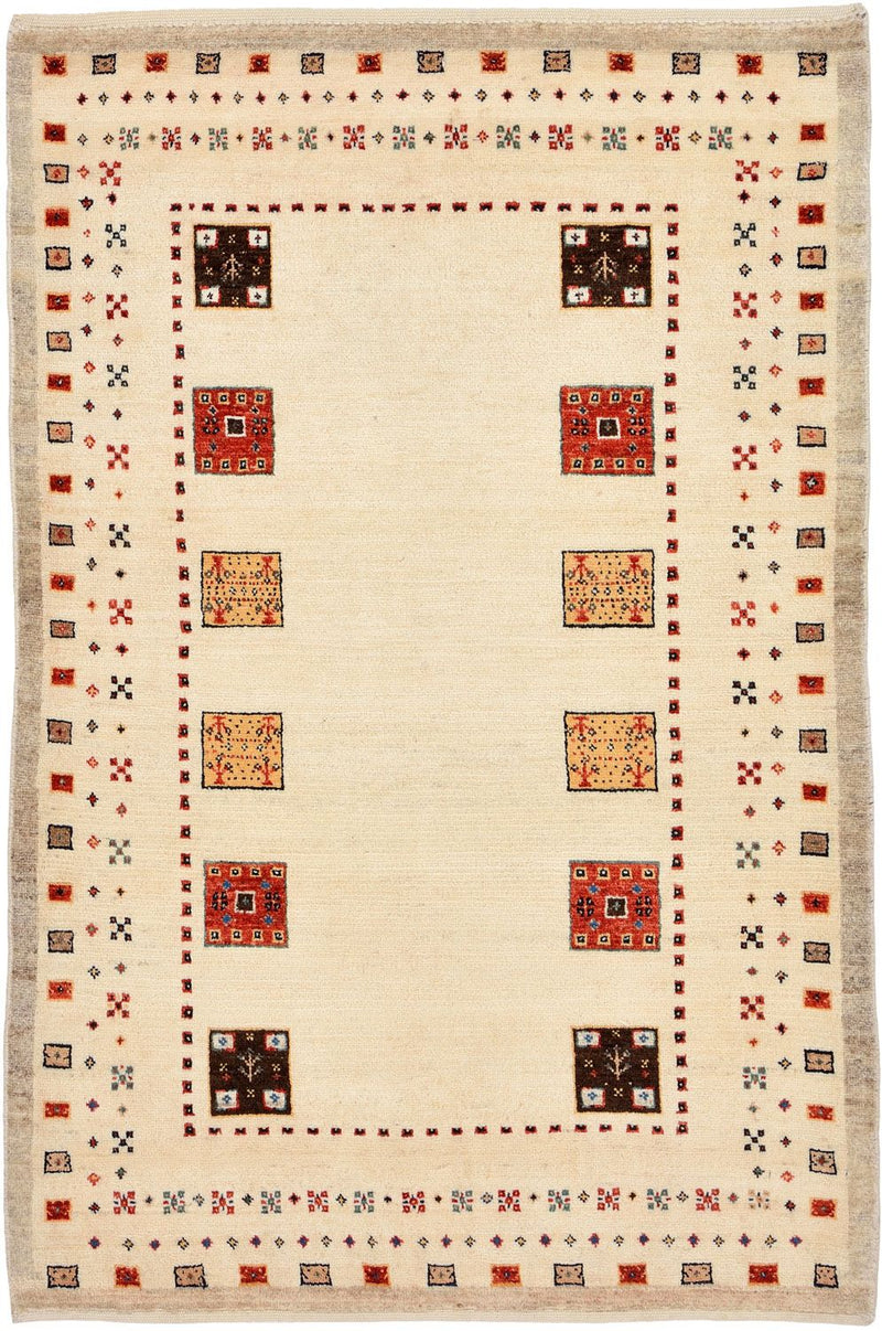 Gabbeh-matta - Loribaft Persian - 127 x 84 cm - flerfärgad