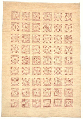 Gabbeh-matta - Loribaft Persian - 211 x 141 cm - beige