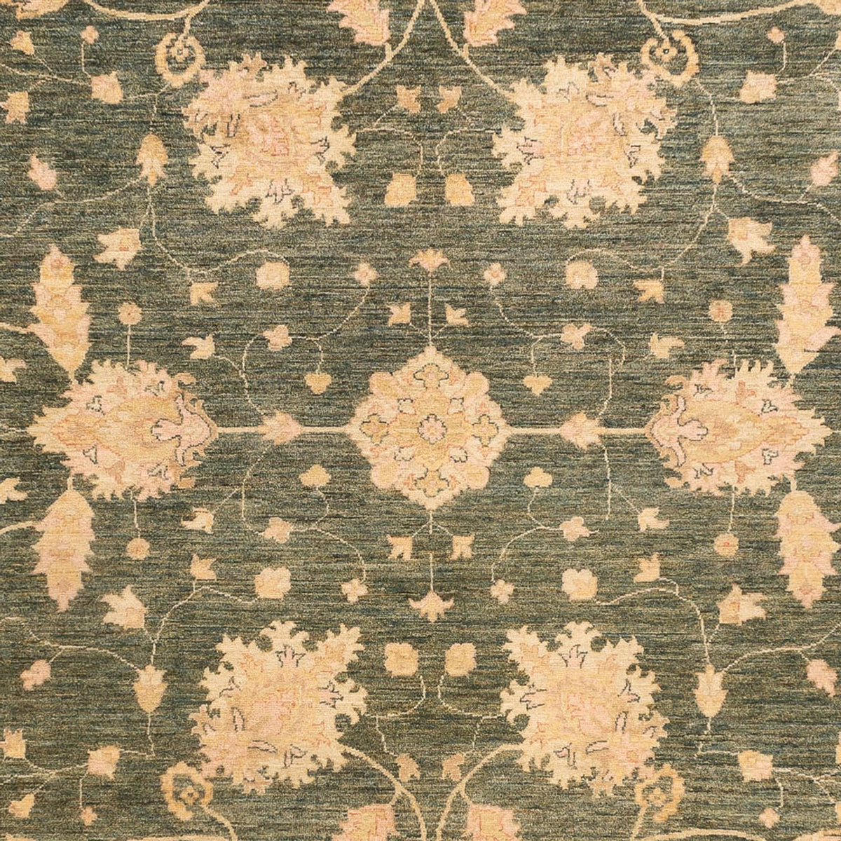 Ziegler Carpet - 348 x 256 cm - olivgrön