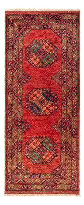 Runner Afghansk matta - 207 x 86 cm - röd