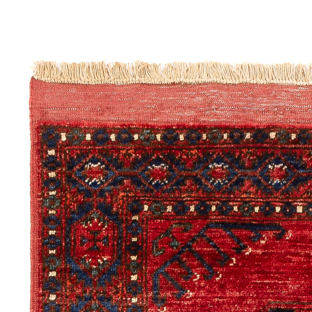 Runner Afghansk matta - 207 x 80 cm - röd