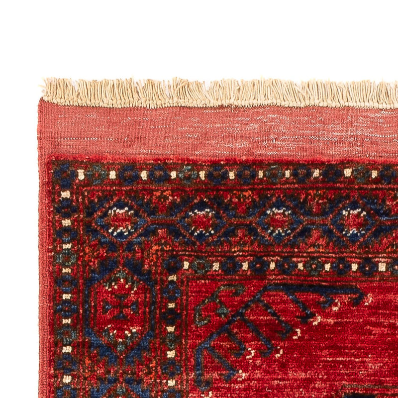 Runner Afghansk matta - 207 x 80 cm - röd