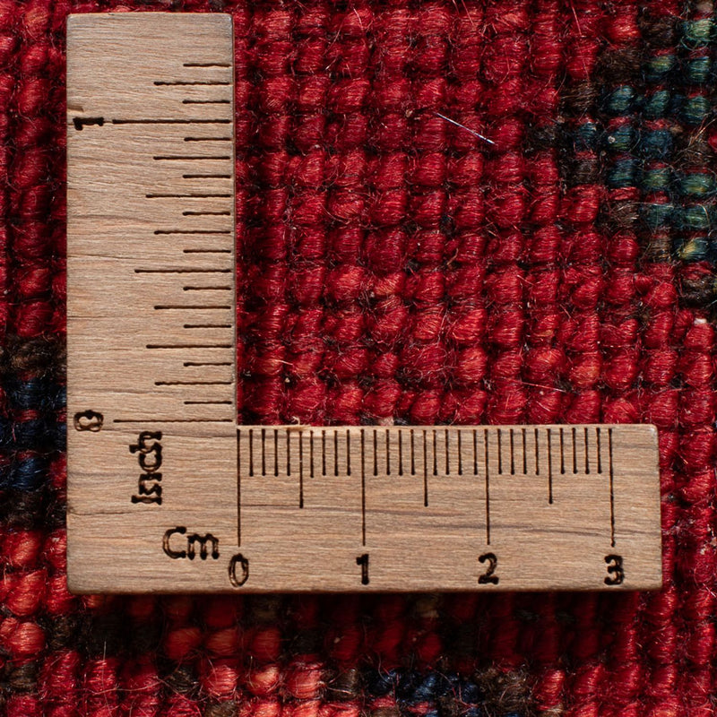 Runner Afghansk matta - 201 x 86 cm - röd