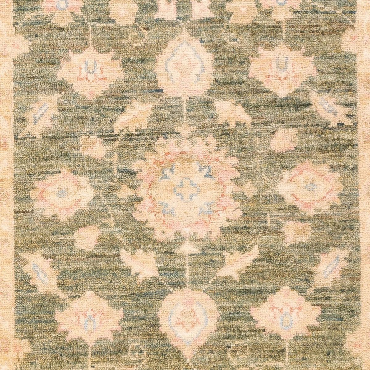 Runner Ziegler Carpet - 197 x 77 cm - olivgrön
