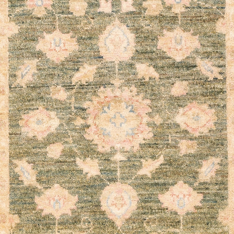 Runner Ziegler Carpet - 197 x 77 cm - olivgrön