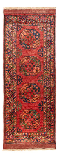 Runner Afghansk matta - 204 x 82 cm - röd