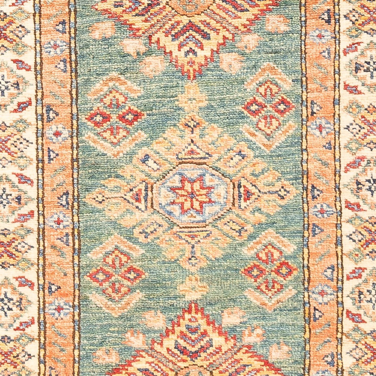 Runner Ziegler Carpet - Kazak - 178 x 58 cm - ljusgrön