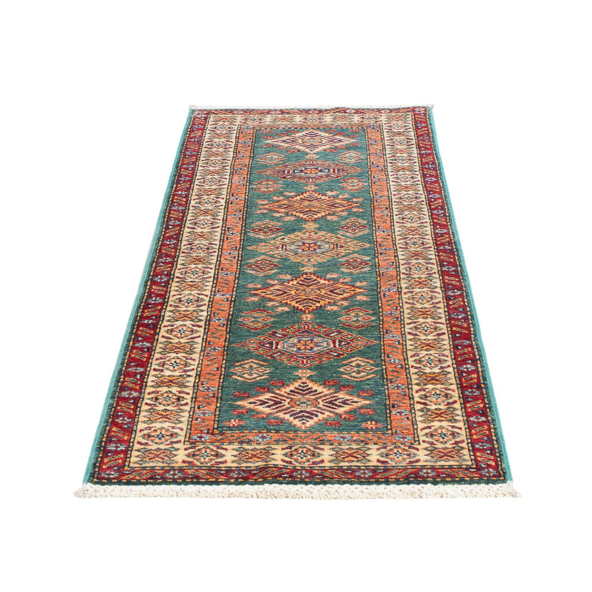 Runner Ziegler Carpet - Kazak - 178 x 58 cm - ljusgrön