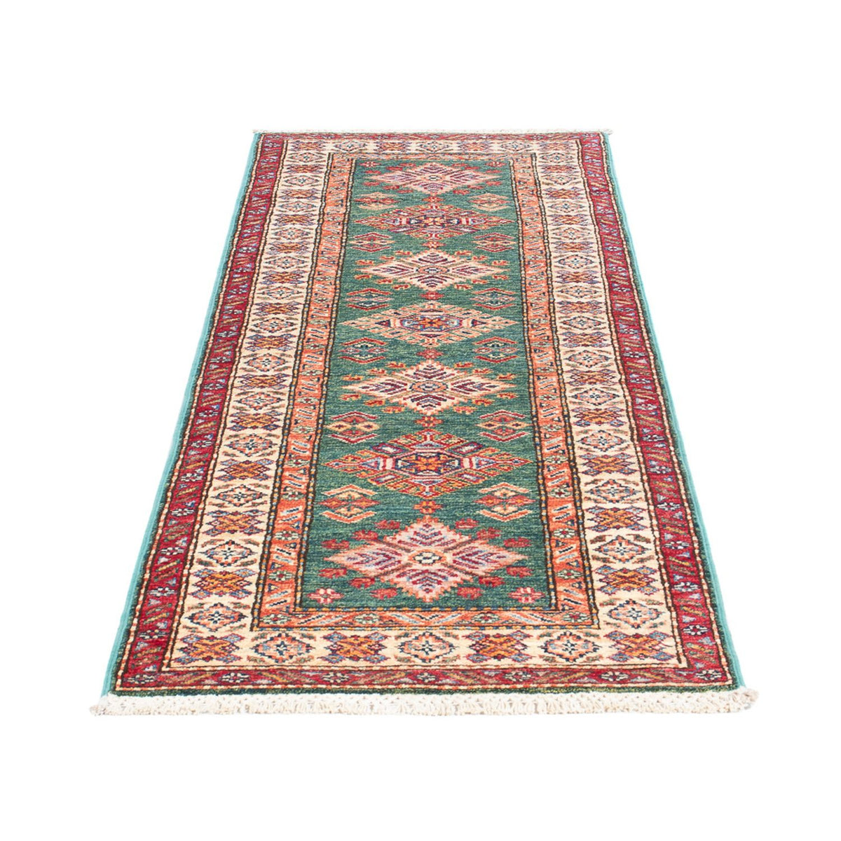 Runner Ziegler Carpet - Kazak - 183 x 59 cm - grön
