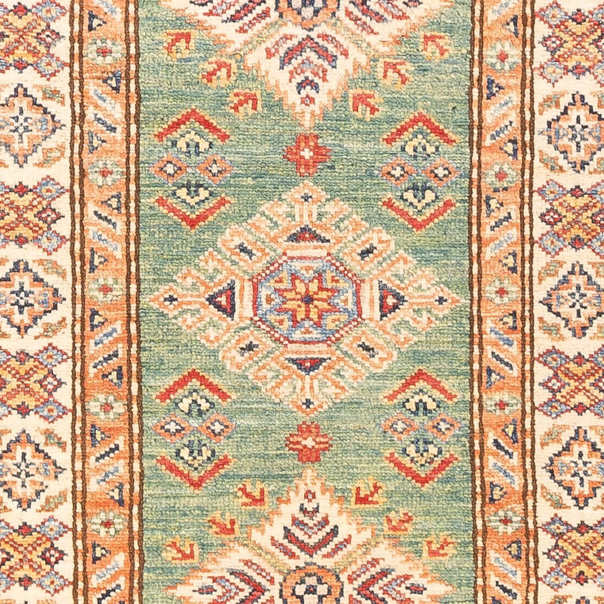 Runner Ziegler Carpet - Kazak - 185 x 60 cm - ljusgrön