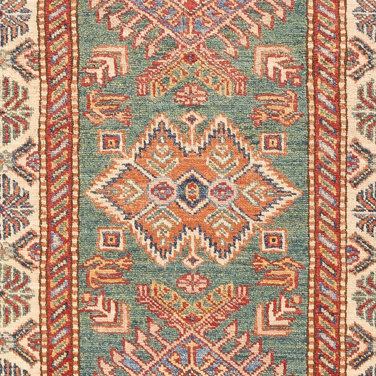 Runner Ziegler Carpet - Kazak - 199 x 75 cm - mörkgrön