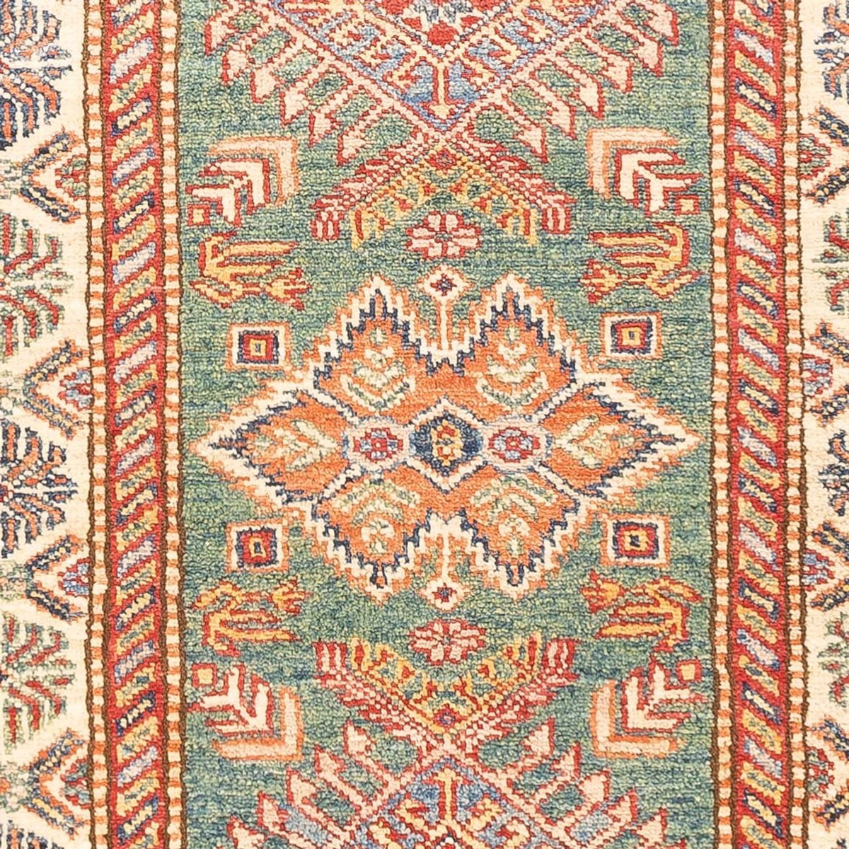 Runner Ziegler Carpet - Kazak - 198 x 76 cm - ljusgrön
