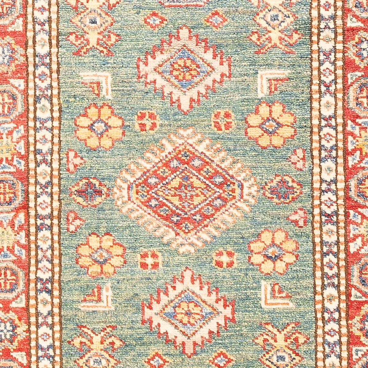 Runner Ziegler Carpet - Kazak - 187 x 60 cm - ljusgrön